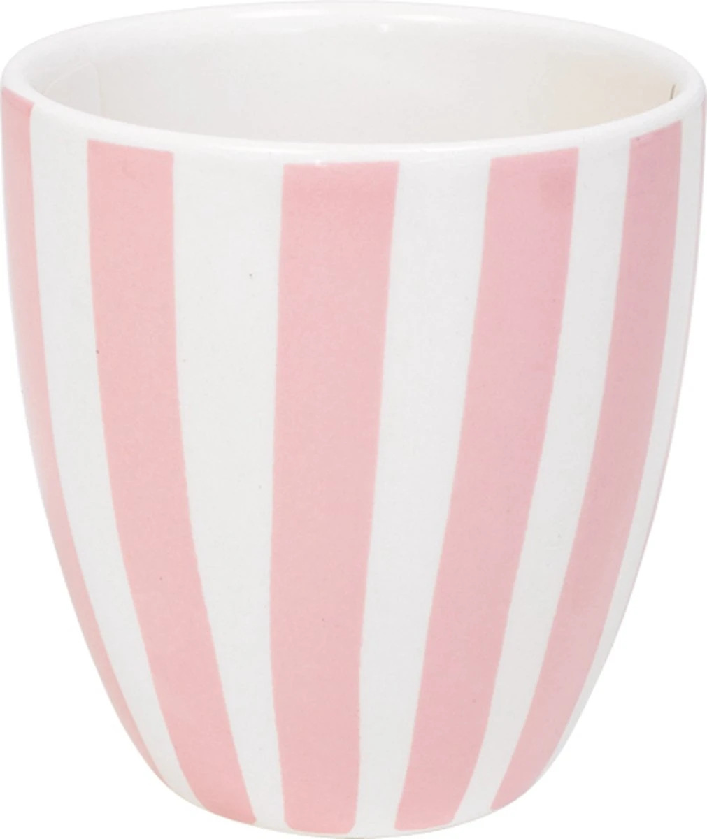 Blond Amsterdam, Even Bijkletsen Mini Mok roze streep zonder oor, 0,2L Blond Amsterdam, Even Bijkletsen Mini Mok Roze Streep Zonder Oor, 0,2L -Le Creuset Winkel 1011x1200 1