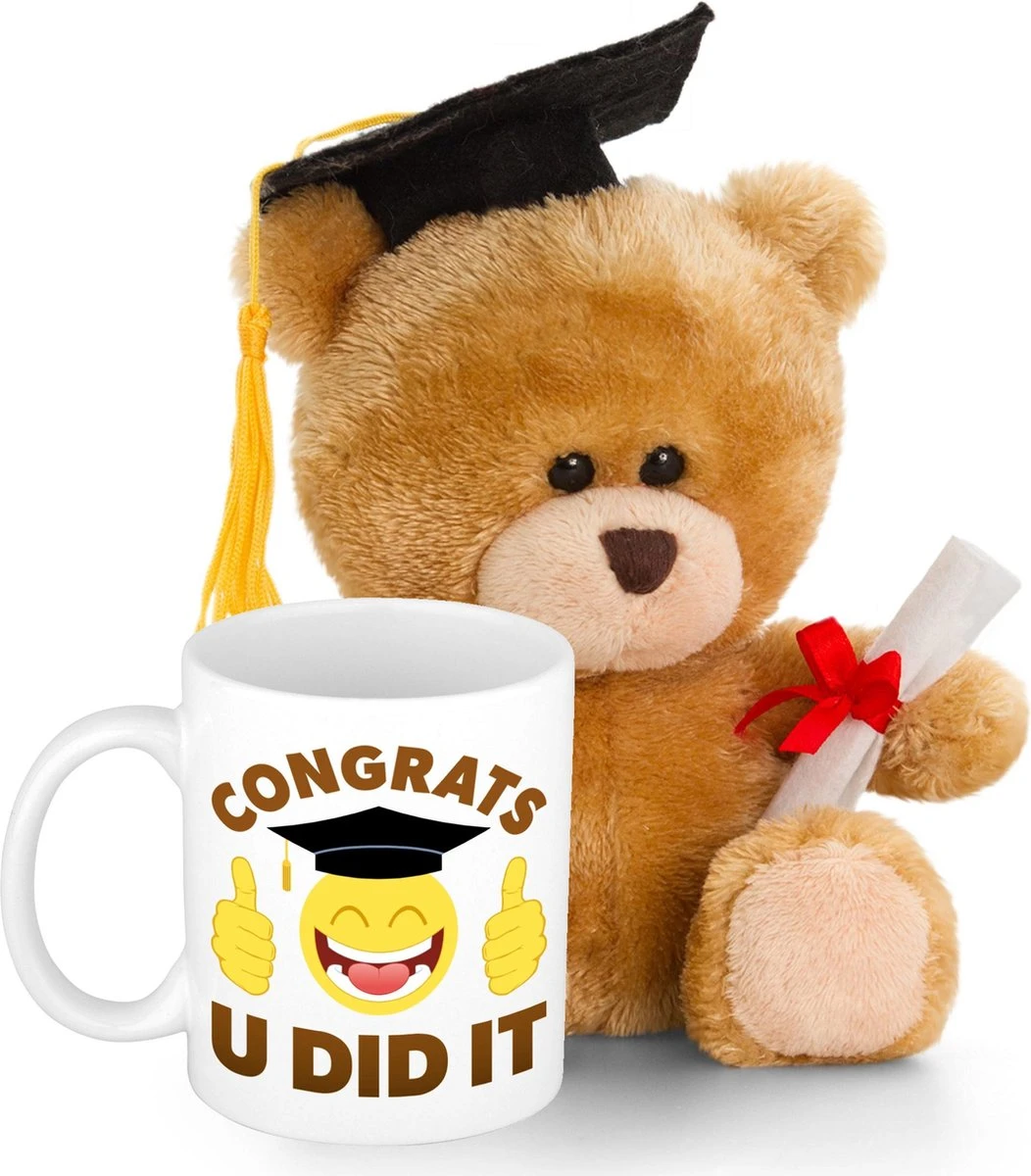 Geslaagd gefeliciteerd cadeau mok / beker inclusief afstudeer kado knuffel Geslaagd Gefeliciteerd Cadeau Mok / Beker Inclusief Afstudeer Kado Knuffel -Le Creuset Winkel 1052x1200 1