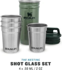Stanley The Nesting Shot Glass Set - Hammertone Green 3 Stanley The Nesting Shot Glass Set - Hammertone Green -Le Creuset Winkel 1054x1200 2