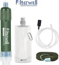 Merkloos Fllterwell Waterfilter - Survival - Zuiver & Schoon Drinkwater - Lichtgewicht - Water Filter - Outdoor - Hiking & Wandelen