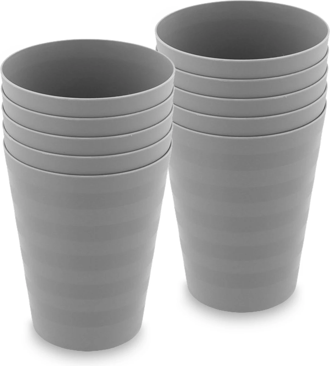 In Round Herbruikbare Plastic Drink bekers – 10 Stuks – Grijs In Round Herbruikbare Plastic Drink Bekers – 10 Stuks – Grijs -Le Creuset Winkel 1082x1200 3