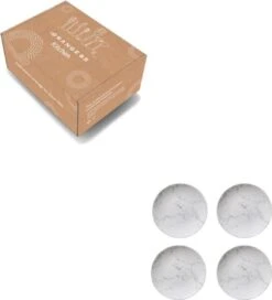 Orange85 Gebaksbordjes - Taart - 4 Stuks - Wit - 19cm - Marmer -Le Creuset Winkel 1088x1200 3