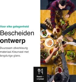 Vivid Green Bestekset (36-delig) - Bestek Set 6 Persoons - Lepels, Messen, Vorken En Steakmessen - Vaatwasserbestendig - RVS -Le Creuset Winkel 1111x1200 6