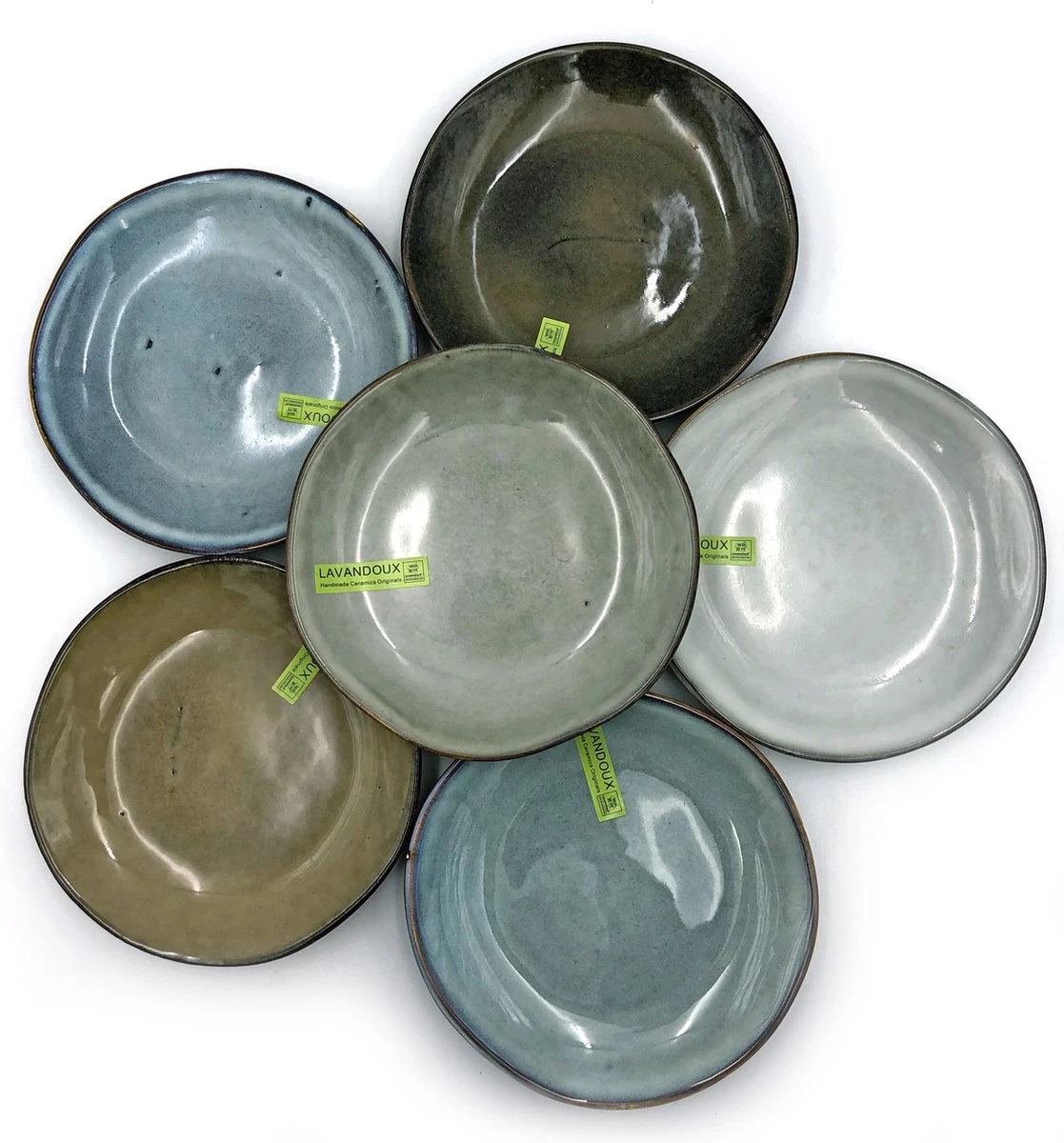 Lavandoux - Gebaksbordjes - Petit Fours - Ø14 cm - Beige/Grijs - Set van 6 Lavandoux - Gebaksbordjes - Petit Fours - Ø14 Cm - Beige/Grijs - Set Van 6 -Le Creuset Winkel 1117x1200 1