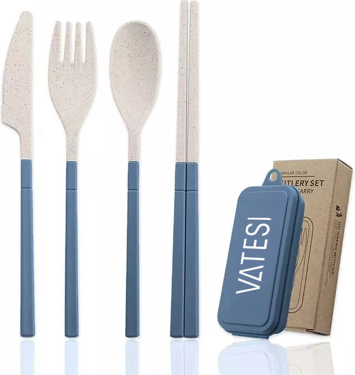 Reisbestek - 5-delig Blauw - Meeneembestek - Bestek To Go Reisbestek - 5-delig Blauw - Meeneembestek - Bestek To Go -Le Creuset Winkel 1136x1200 2