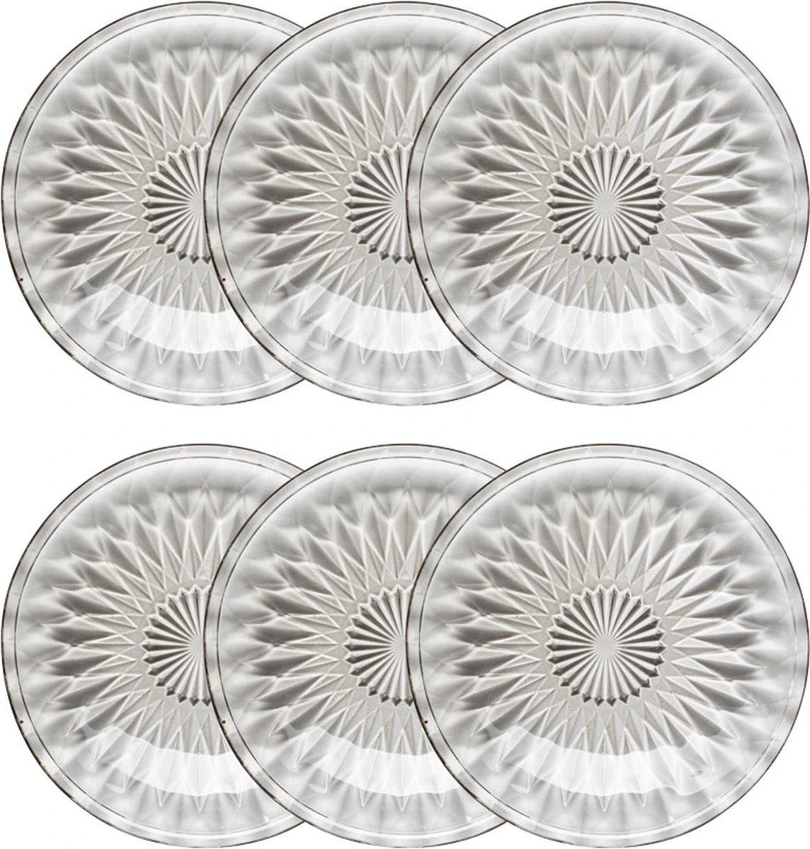 Gusta - Gebaksbordje - Grijs - ø19,7cm - Glas - set 6 stuks Gusta - Gebaksbordje - Grijs - ø19,7cm - Glas - Set 6 Stuks -Le Creuset Winkel 1144x1200 4