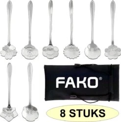 Fako Bijoux® - Bloemen Lepels Set - Theelepel / Koffielepel - 12cm - Zilver - 8 Stuks 4 Fako Bijoux® - Bloemen Lepels Set - Theelepel / Koffielepel - 12cm - Zilver - 8 Stuks -Le Creuset Winkel 1187x1200 5