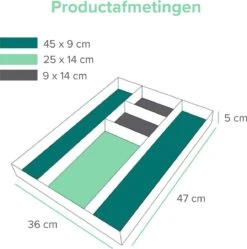 Coninx Bestekbak Bamboe 36CM Breed - Besteklade - Opbergbak - Duurzaam - Voor Laden Vanaf 47cm Diep -Le Creuset Winkel 1189x1200 7