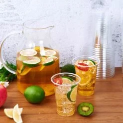 Bio Plastic Bekers - 140 Stuk(s) - 250 Ml - Transparant - Cups - Plastic Glazen - Kerst Servies -Le Creuset Winkel 1198x1200 23