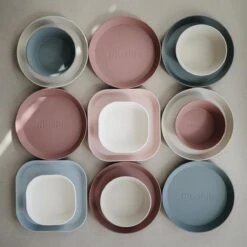 Mushie - Kinderservies Borden Vierkant (Set Van 2) - Borden - Sage -Le Creuset Winkel 1198x1200 31