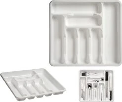 Kunststof Bestekbak/bestekhouder 7-vaks Wit 42 X 39 Cm - Keukenlade/besteklade Inzetbakken 3 Kunststof Bestekbak/bestekhouder 7-vaks Wit 42 X 39 Cm - Keukenlade/besteklade Inzetbakken -Le Creuset Winkel 1200x1001 3