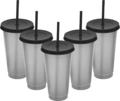 Herbruikbare Bekers Met Rietje En Deksel Van Plastic – Starbucks Design – Drinkbekers Met Rietje – Kleur Veranderende Beker -Le Creuset Winkel 1200x1012 3