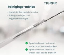 Tigrar - Waterfles - Drinkfles - Thermosfles 1 Liter Dubbelwandig - RVS - (Staal) Blauw - Incl. Extra Dop 3 Rietjes En Reiniger -Le Creuset Winkel 1200x1022 4