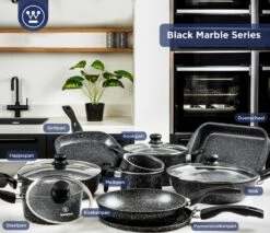 Westinghouse Hapjespan Inductie - Ø 28 Cm - Zwart Marmer - Met Deksel -Le Creuset Winkel 1200x1036 1