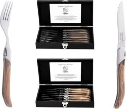 Laguiole Style De Vie Vorken Luxury Line - 6-delig - Olijfhout -Le Creuset Winkel 1200x1040 5