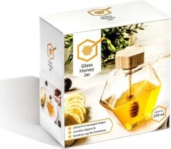 Merkloos Honingpot Met Lepel – Glazen Honingpot – Honingpot – Honing – Honinglepel – Inhoud 250ml – Afmetingen 11 X 9.5 X 5 Cm -Le Creuset Winkel 1200x1048 6