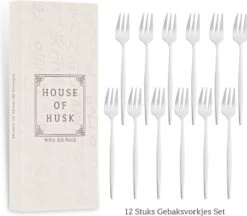 House Of Husk® Zilveren Gebaksvorkjes - Dessertvorken - Taartvorkjes - Cocktailvorken - Klein Vorkjes - 12 Stuks - RVS - 14cm -Le Creuset Winkel 1200x1048 7