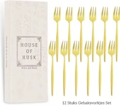 House Of Husk® Gouden Gebaksvorkjes - Dessertvorken - Taartvorkjes - Cocktailvorken - Klein Vorkjes - 12 Stuks - RVS - 14cm -Le Creuset Winkel 1200x1049 7