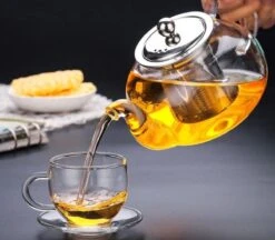 Glazen Theepot Met Filter (RVS) - 1.2 Liter - Thee Infuser – Borosilicaat – Anti-druppel Tuit -Le Creuset Winkel 1200x1050 5