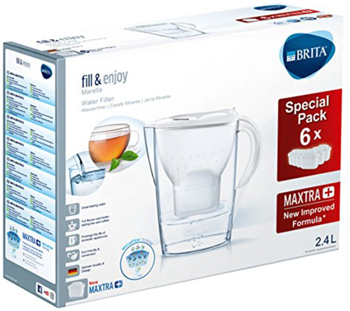 BRITA - Waterfilterkan Marella Cool - Wit - 2,4L BRITA - Waterfilterkan Marella Cool - Wit - 2,4L -Le Creuset Winkel 1200x1067 1