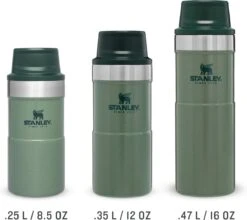 Stanley The Trigger-Action Travel Mug 0,25L - Thermosfles - Hammertone Green -Le Creuset Winkel 1200x1070 3