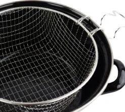 Orange85 Frituurpan - Zwart - Inductie - Emaille - Diameter 24 Cm - Met Draadmand - 3,5 Liter -Le Creuset Winkel 1200x1085 1