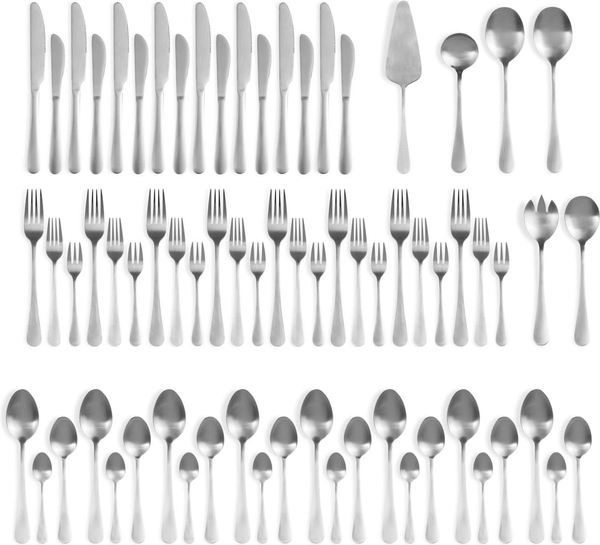Magani - Zilveren Bestekset - Roestvrij Staal - 70-delig - voor Acht Personen - PVD Coating Magani - Zilveren Bestekset - Roestvrij Staal - 70-delig - Voor Acht Personen - PVD Coating -Le Creuset Winkel 1200x1090 1