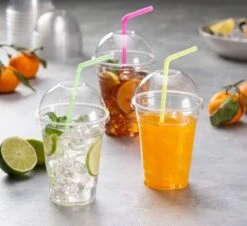 Smoothie Bekers - 100 Stuk(s) - 300 Ml - To Go - Incl Open Deksel - Transparant - Royal WM - Kerst Servies -Le Creuset Winkel 1200x1099 5