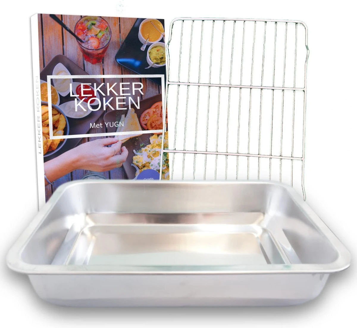 YUGN Braadslede Ovenschaal Braadslee Oven - Braadslede Met Rooster Voor Ovengerechten - Roestvrijstaal en 40x30x7CM - Cadeau tip YUGN Braadslede Ovenschaal Braadslee Oven - Braadslede Met Rooster Voor Ovengerechten - Roestvrijstaal En 40x30x7CM - Cadeau Tip -Le Creuset Winkel 1200x1104 1