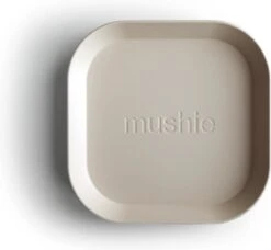 Mushie - Kinderservies Borden Vierkant (Set Van 2) - Borden - Sage -Le Creuset Winkel 1200x1106 3