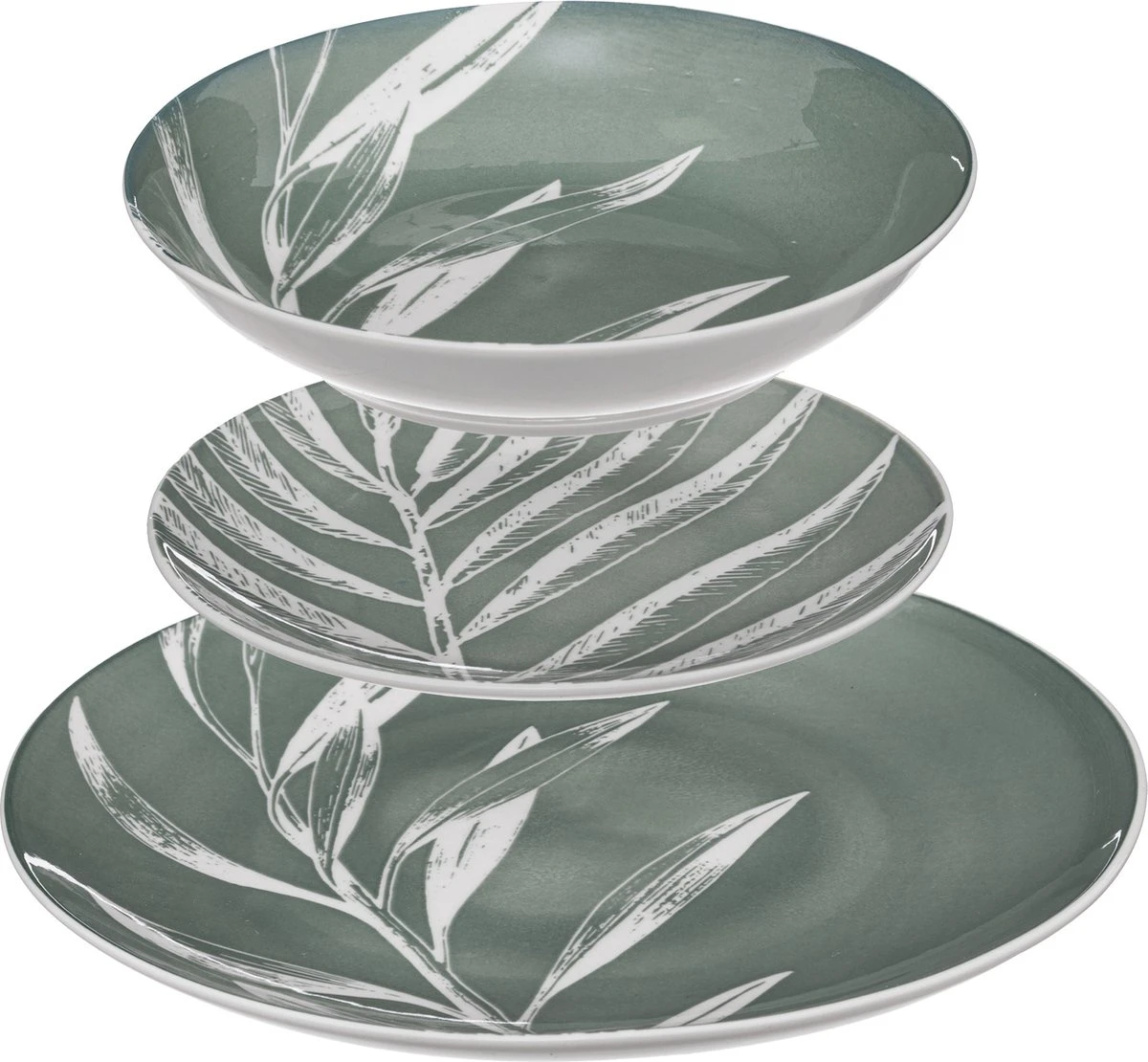 4goodz Plant Groen 18-delig Servies Porselein 6 Persoons 4goodz Plant Groen 18-delig Servies Porselein 6 Persoons -Le Creuset Winkel 1200x1110 2