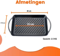 Kicinn Grillplaat - Gietijzer - Geëmailleerd - Incl. Accessoires - Ø 33 X 21.8 Cm (LxB) 2 Kicinn Grillplaat - Gietijzer - Geëmailleerd - Incl. Accessoires - Ø 33 X 21.8 Cm (LxB) -Le Creuset Winkel 1200x1127 4