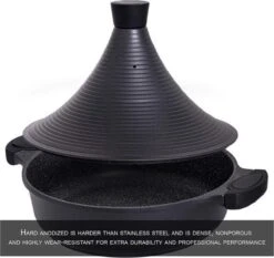 Aluminium Tajine Agadir- Matt Black Geschikt Ook Voor Inductie -Le Creuset Winkel 1200x1131 3