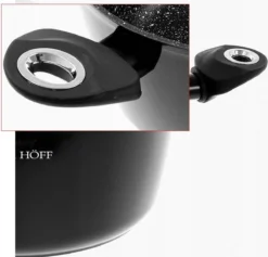 Pannenset - Kookpan - Inductie - 15 Delig Marmeren Coating - Zwart -Le Creuset Winkel 1200x1152