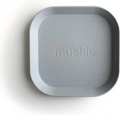 Mushie - Kinderservies Borden Vierkant (Set Van 2) - Borden - Sage -Le Creuset Winkel 1200x1152 3