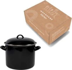 Orange85 Soeppan - Stamppot Pan - Inductie - Zwart - 8 Liter - Staal - Alle Warmtebronnen -Le Creuset Winkel 1200x1168 3