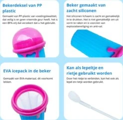 Frozen Magic Slushy Maker - Slush Puppy Maker - IJscrusher - Slush Puppy Beker - Slushy Puppy Maker - Slush Puppy Machine - Slush Maker - Slushy Cup - Tiktok - Blauw -Le Creuset Winkel 1200x1169 4