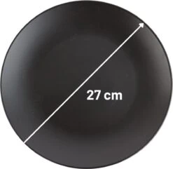 Orange85 Bordenset - Dinerbord - Borden - Plat - Set Van 6 - Mat Zwart - Diameter 27cm - Aardewerk - Servies -Le Creuset Winkel 1200x1170 5