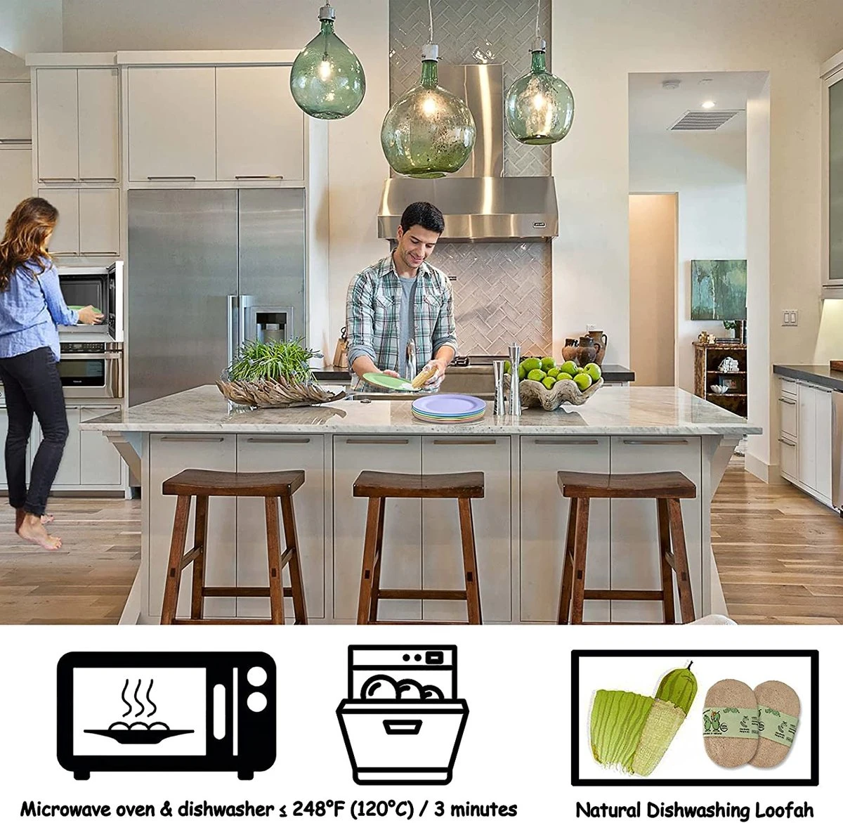 onbreekbare borden van 25 cm, 6-delige set, herbruikbare platte borden met luffas-afwasborstels, eetborden, kunststof, licht voor feestjes, kamperen, BBQ/pizza, magnetronbestendig, vaatwasmachinebestendig, BPA-vrij (veelkleurig) Onbreekbare Borden Van 25 Cm, 6-delige Set, Herbruikbare Platte Borden Met Luffas-afwasborstels, Eetborden, Kunststof, Licht Voor Feestjes, Kamperen, BBQ/pizza, Magnetronbestendig, Vaatwasmachinebestendig, BPA-vrij (veelkleurig) -Le Creuset Winkel 1200x1171 9