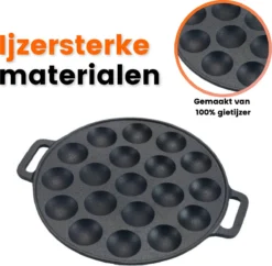 Poffertjespan - Gietijzer - Ø 24 Cm - Poffertjesmaker - 19 Poffertjes - Poffertjespan Inductie 3 Poffertjespan - Gietijzer - Ø 24 Cm - Poffertjesmaker - 19 Poffertjes - Poffertjespan Inductie -Le Creuset Winkel 1200x1177 1