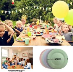 Onbreekbare Borden Van 25 Cm, 6-delige Set, Herbruikbare Platte Borden Met Luffas-afwasborstels, Eetborden, Kunststof, Licht Voor Feestjes, Kamperen, BBQ/pizza, Magnetronbestendig, Vaatwasmachinebestendig, BPA-vrij (veelkleurig) 2 Onbreekbare Borden Van 25 Cm, 6-delige Set, Herbruikbare Platte Borden Met Luffas-afwasborstels, Eetborden, Kunststof, Licht Voor Feestjes, Kamperen, BBQ/pizza, Magnetronbestendig, Vaatwasmachinebestendig, BPA-vrij (veelkleurig) -Le Creuset Winkel 1200x1182 3
