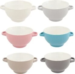 OTIX Soepkommen - Set Van 6 - Met Oor - Stapelbaar - Aardewerk - 680 Ml - 6 Kleuren -Le Creuset Winkel 1200x1185 6