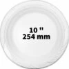 100 Grote Witte PP Borden - 10" - 254mm - Feest, BBQ Borden - Herbruikbaar - Royal Ware