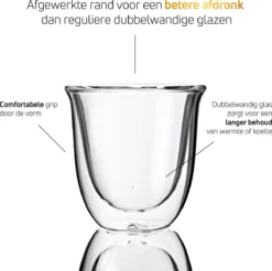 Dubbelwandige ESPRESSO Glazen Van Borosilicaat - Warme En Koude Dranken Kopjes - 70 ML - Set Van 4 10 Dubbelwandige ESPRESSO Glazen Van Borosilicaat - Warme En Koude Dranken Kopjes - 70 ML - Set Van 4 -Le Creuset Winkel 1200x1195 7