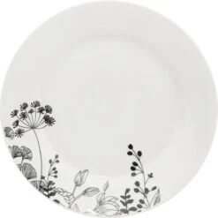 4goodz Wild Flower Porseleinen Servies Set 6-persoons 18-delig - Wit/Zwart 3 4goodz Wild Flower Porseleinen Servies Set 6-persoons 18-delig - Wit/Zwart -Le Creuset Winkel 1200x1198 36