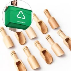 10 Stuks Mini Houten Lepels - Kleine Theelepeltjes - Houten Schepjes - Doseerschep Maatlepel - Lepels Voor Keuken, Koken, Kruiden, Koffie, Thee, Suiker En Zout - Spatel -Le Creuset Winkel 1200x1199 13
