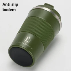 Castagnola Design RVS Koffiebeker To Go - Groen - 380ml - Thermosbeker - Theebeker -Le Creuset Winkel 1200x1200 1109