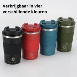 Castagnola Design RVS Koffiebeker To Go - Groen - 380ml - Thermosbeker - Theebeker -Le Creuset Winkel 1200x1200 1113