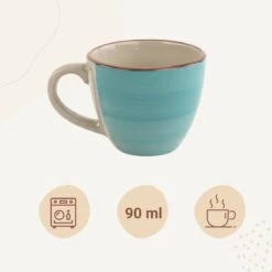 Orange85 Espresso Kopjes - Koffie - Set Van 6 - Meerdere Kleuren - 100 Ml - Aardewerk - Glazen - Met Oor - Koffiekopjes -Le Creuset Winkel 1200x1200 1292