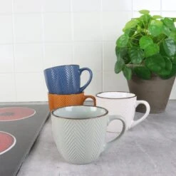 OTIX Koffiekopjes - Met Oor - Set Van 4 - Verschillende Kleuren - Aardewerk - 250 Ml -Le Creuset Winkel 1200x1200 1297